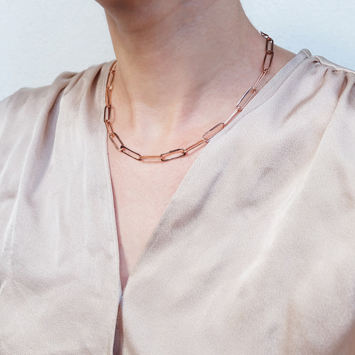 Large Paperclip Necklace Adira