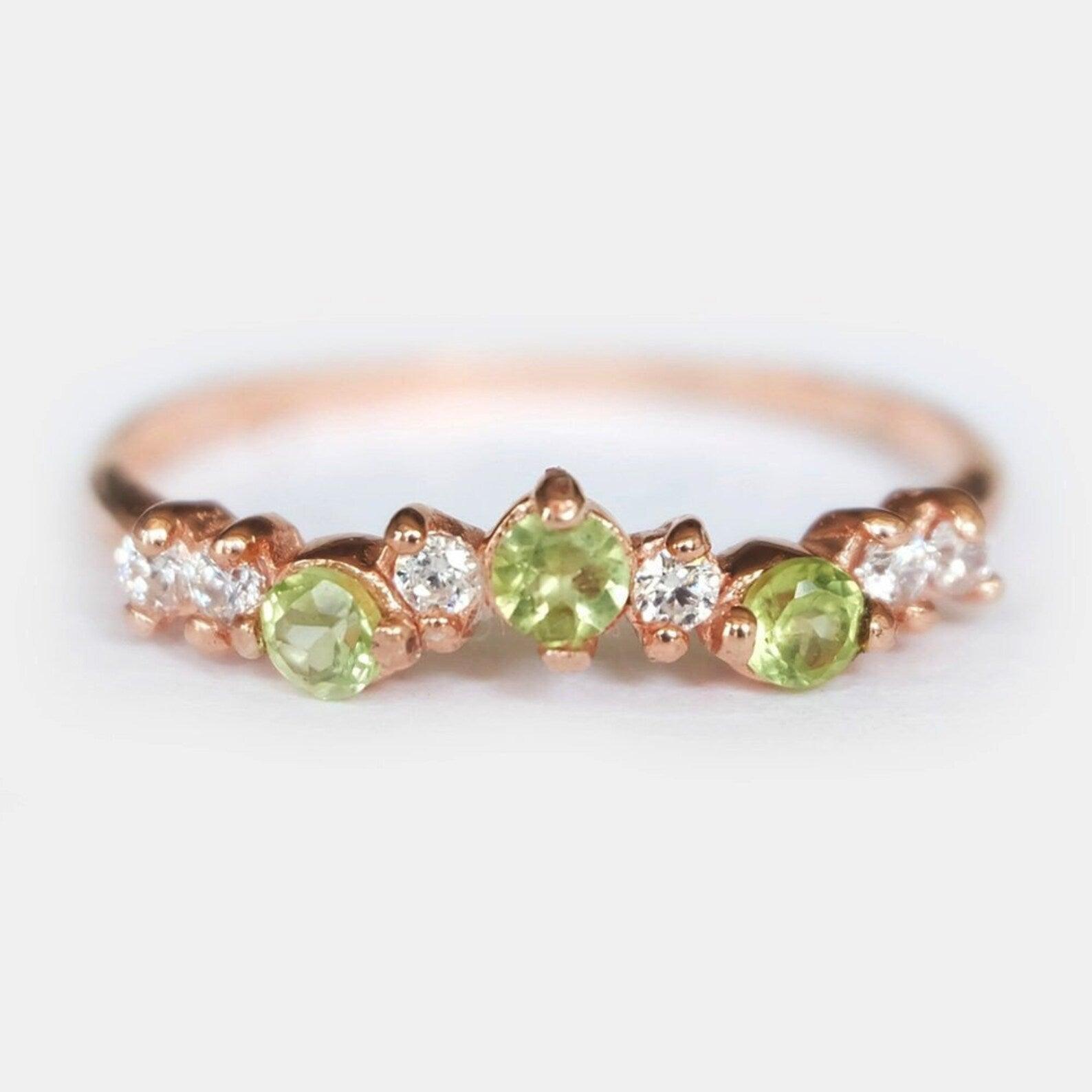 Peridot Cluster Ring Taliyah - SOVATS