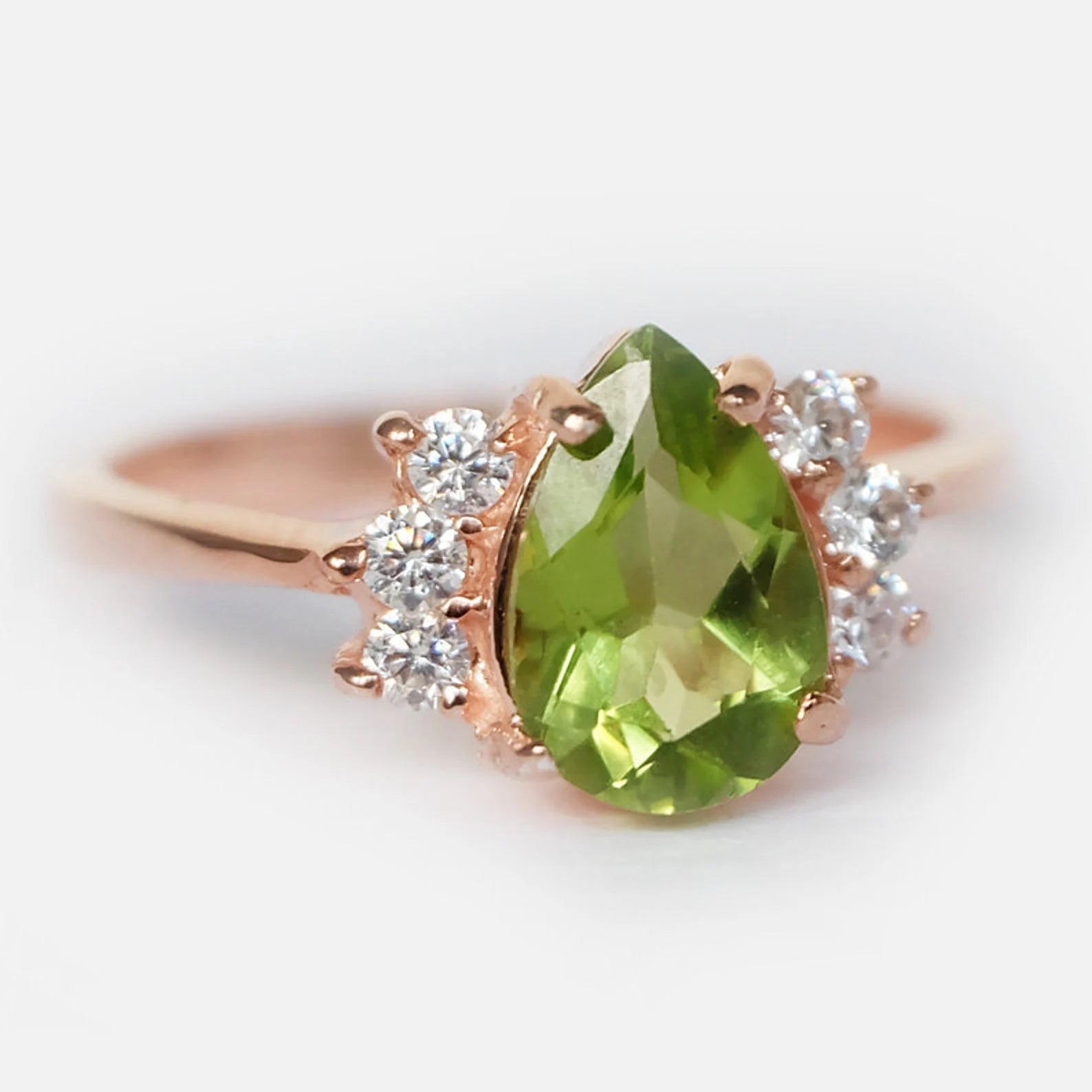 Peridot Diamond Ring Leia - SOVATS