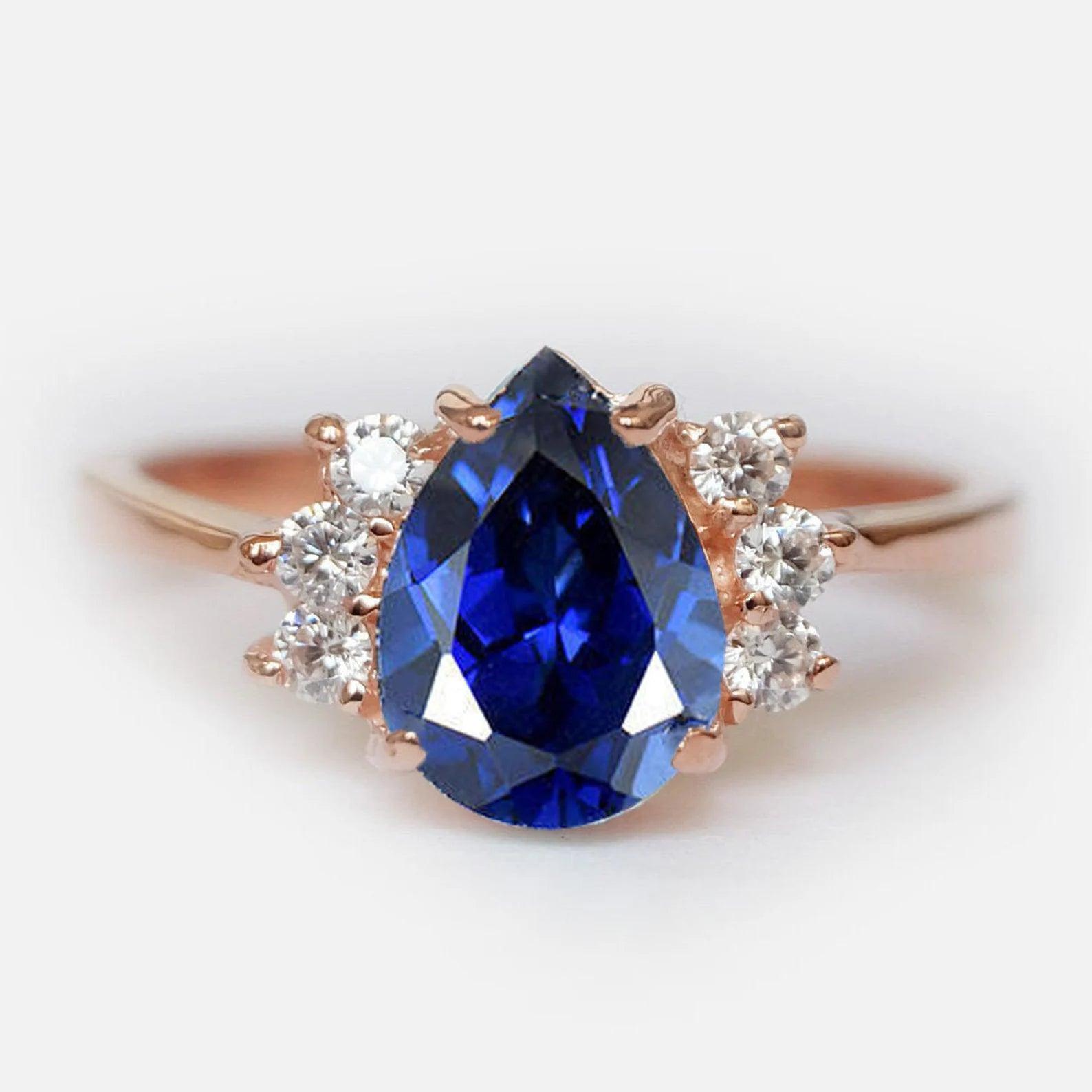 Sapphire Diamond Ring Leia - SOVATS