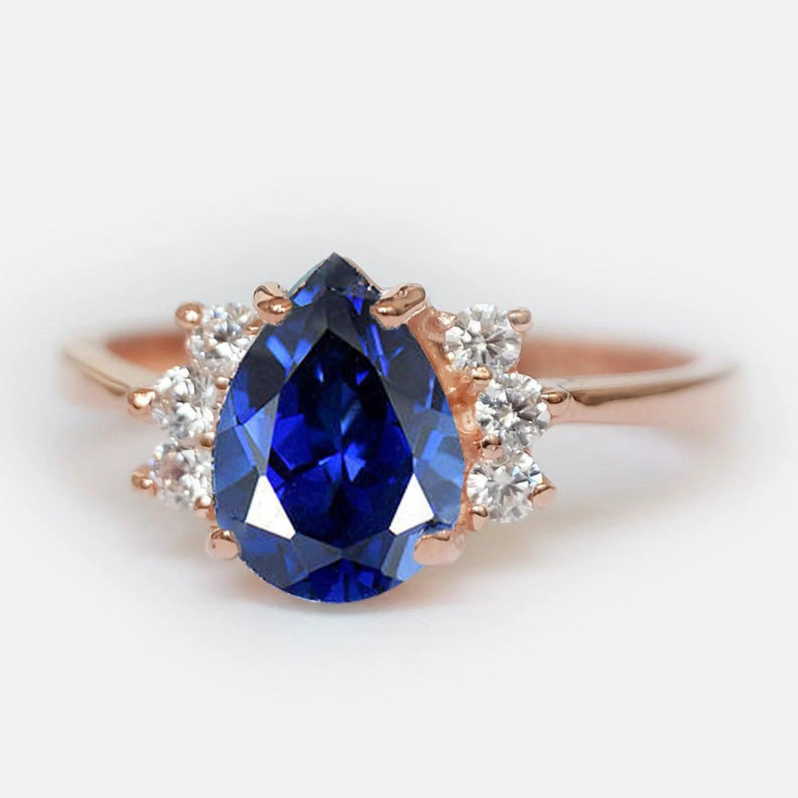 Sapphire Diamond Ring Leia - SOVATS