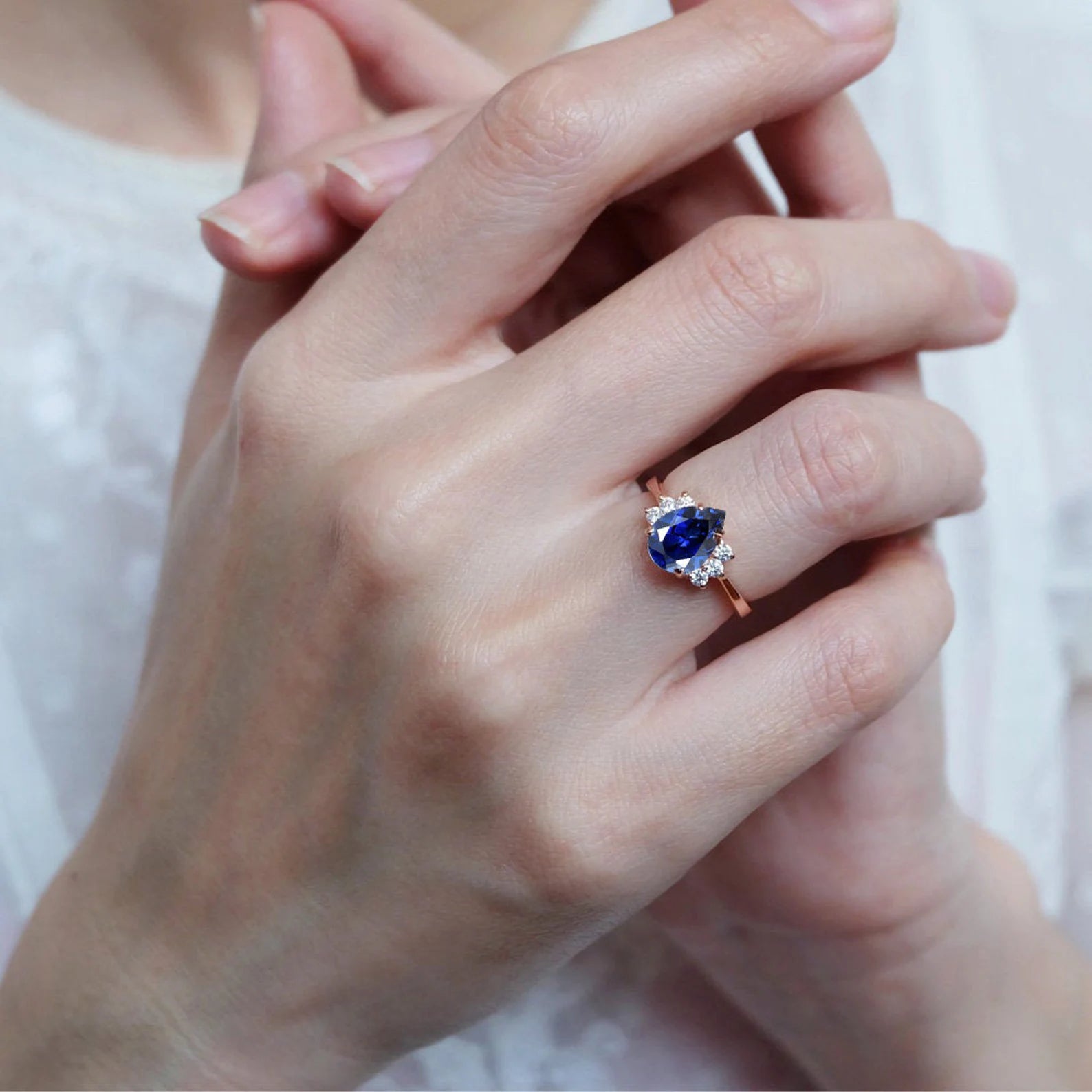 Sapphire Diamond Ring Leia - SOVATS