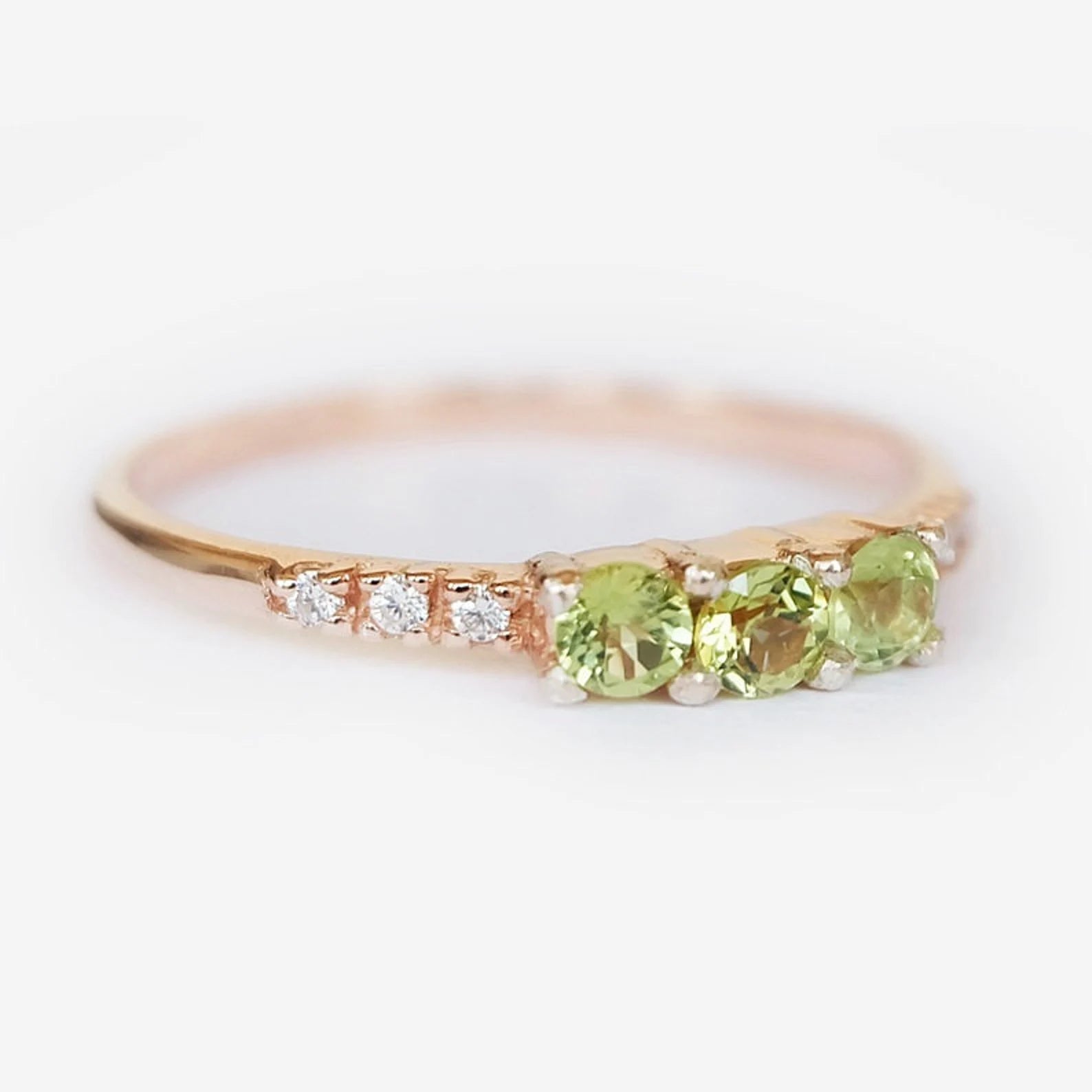 Peridot Diamond Ring Diana - SOVATS