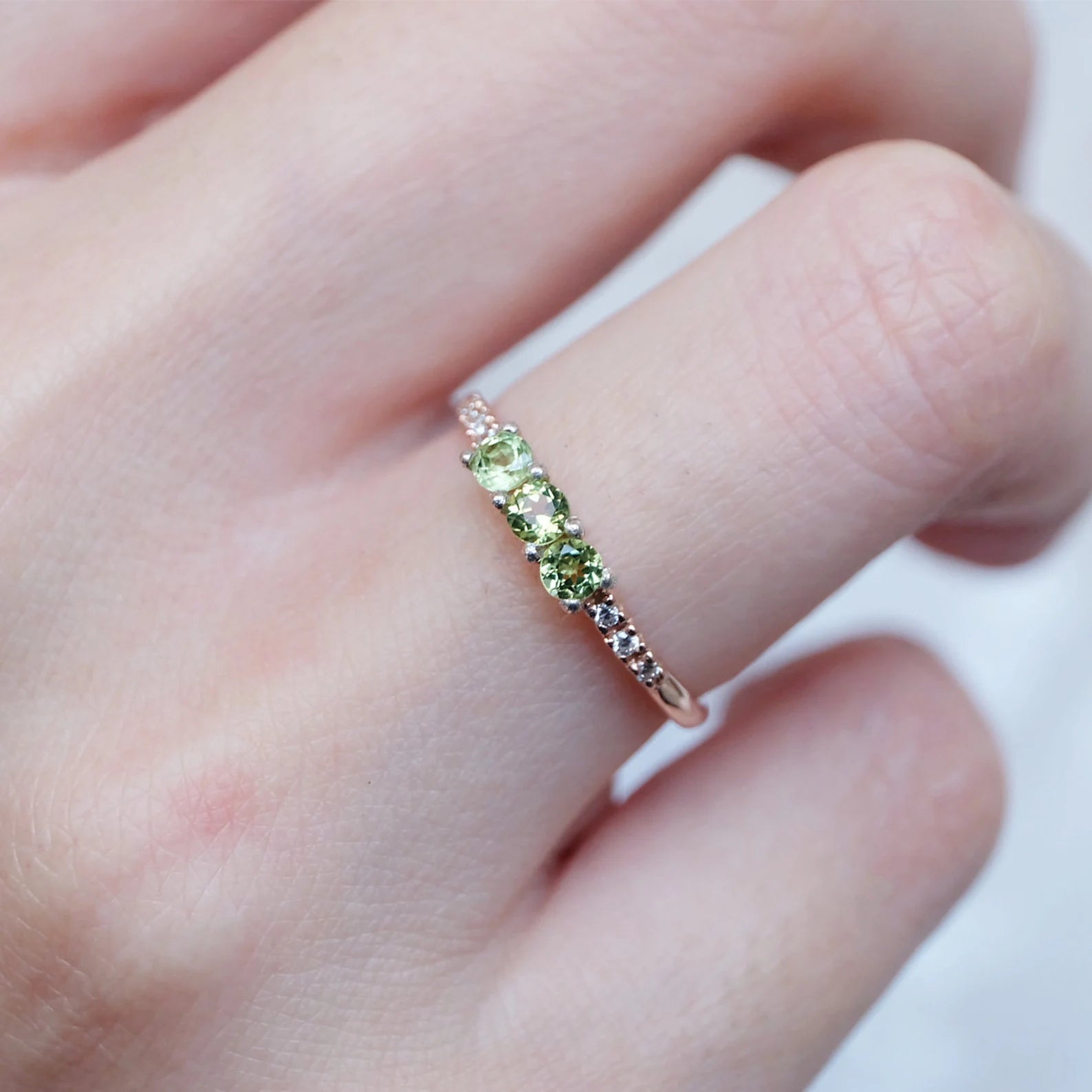 Peridot Diamond Ring Diana - SOVATS