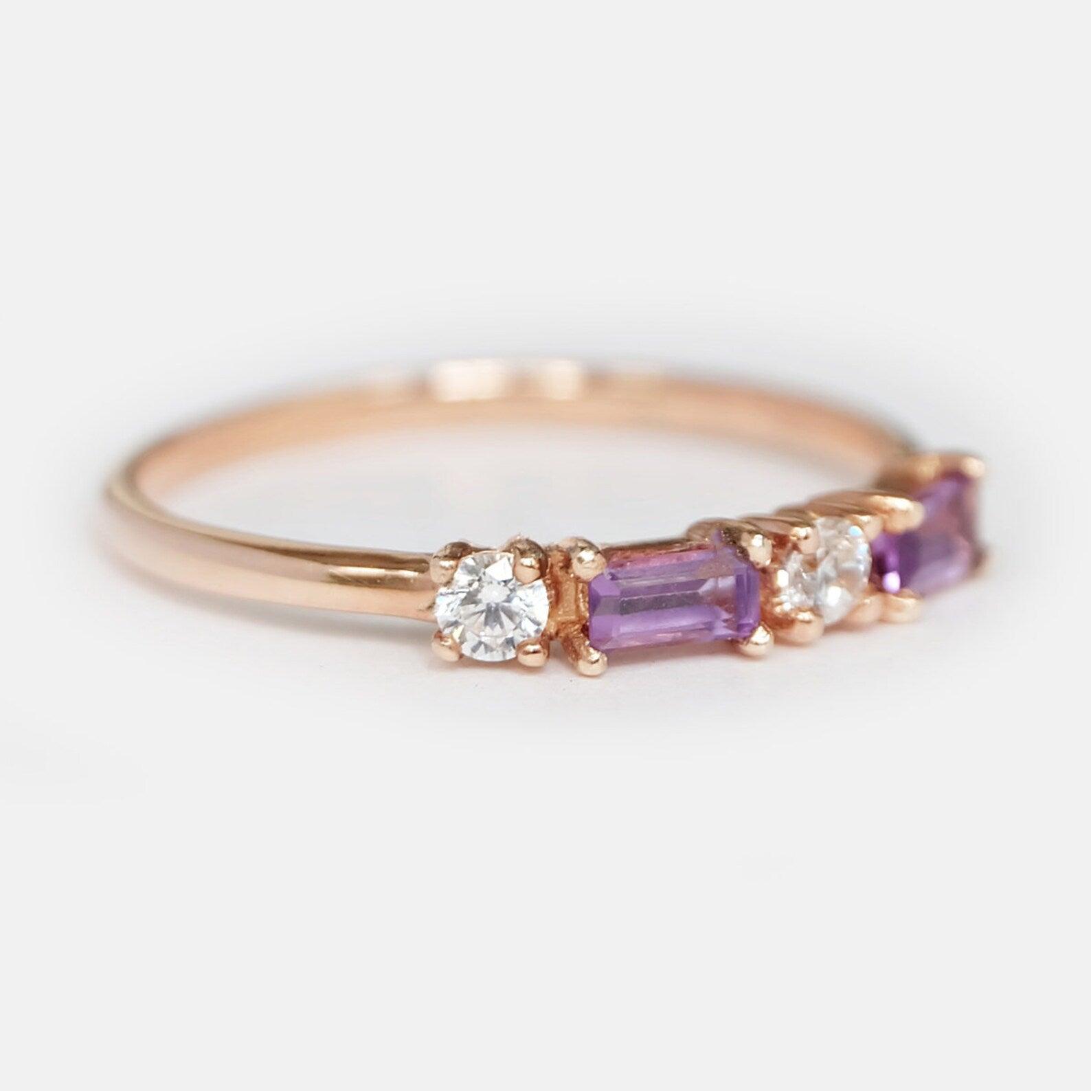 Amethyst Diamond Ring Camila - SOVATS