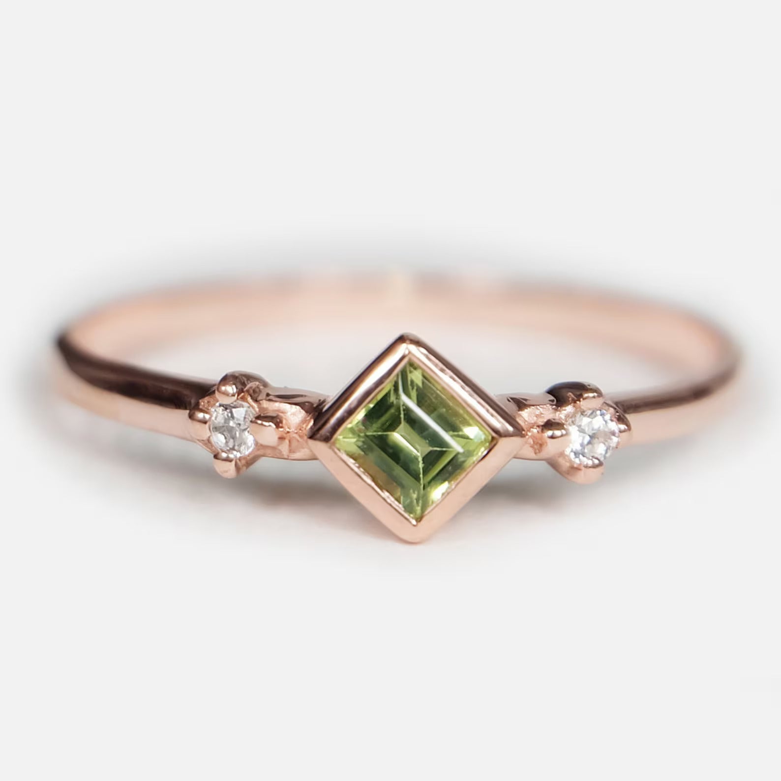 Peridot Diamond Ring Asha - SOVATS
