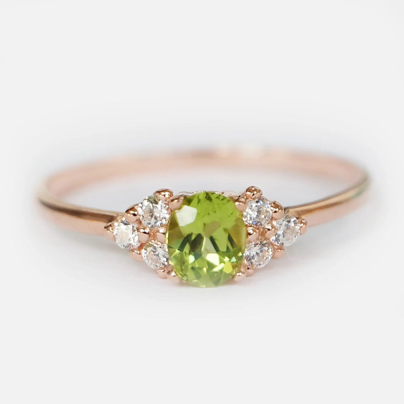 Peridot Diamond Ring Sabrina - SOVATS