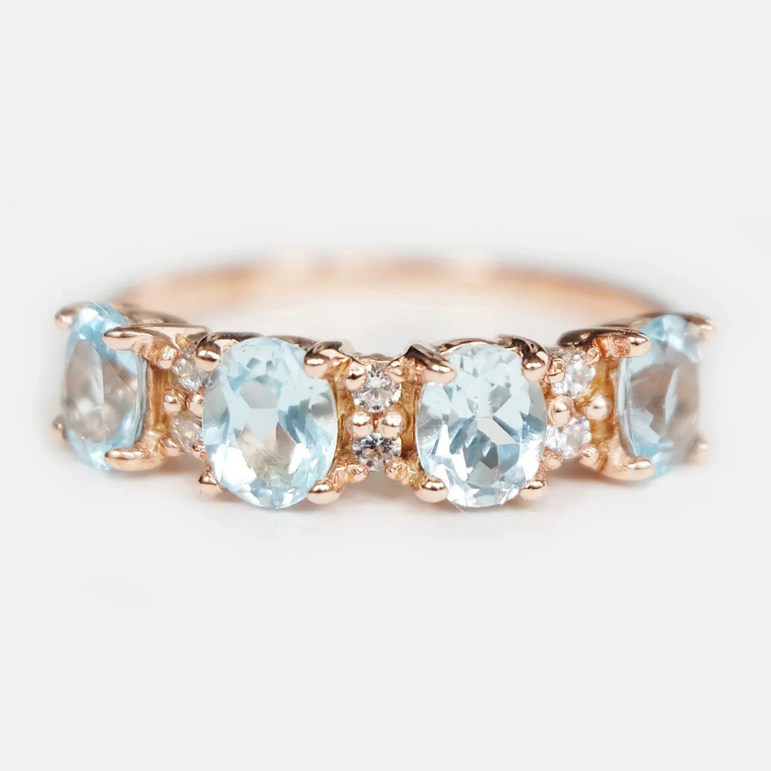 Aquamarine Diamond Ring Baran - SOVATS
