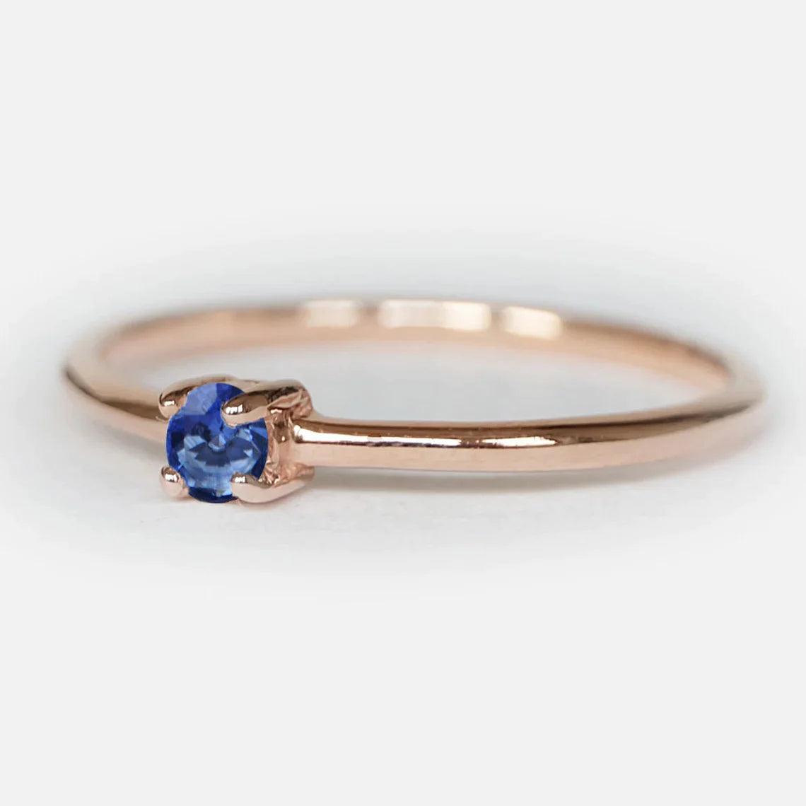 Sapphire Solitaire Ring Asal - SOVATS