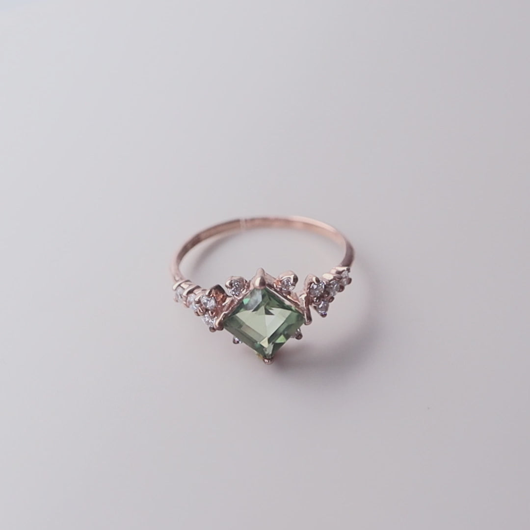 Green Tourmaline Ring Katya